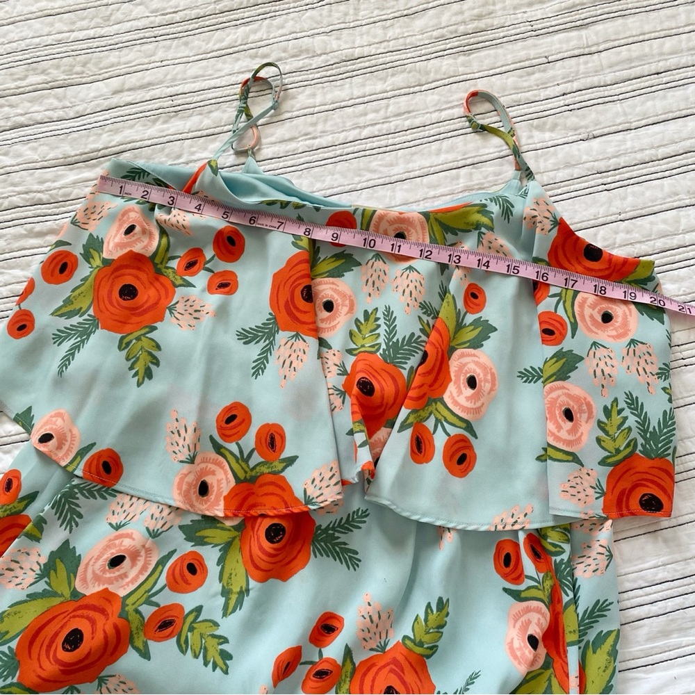Anthropologie Paper Crown + Rifle Paper Co. Poppy Field Dress RARE size Large - Picture 10 of 11